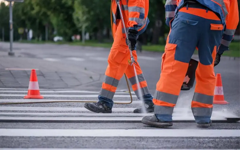 Marking Job Road Marking Services - AAA Surfacing